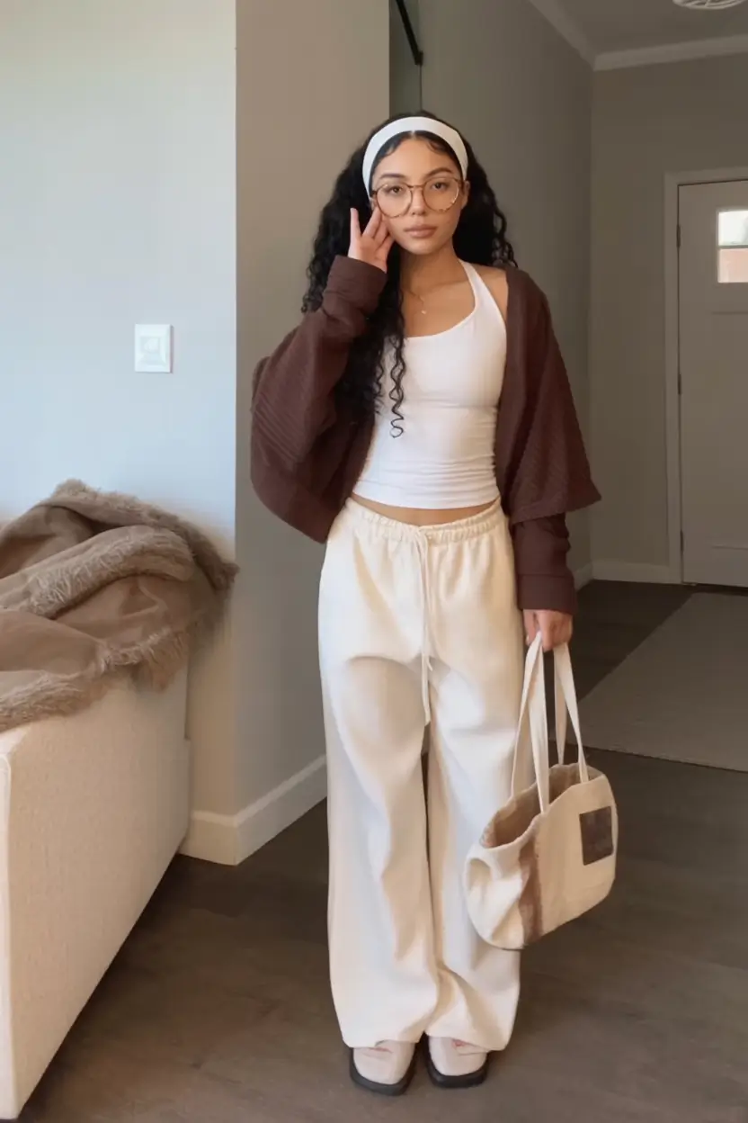 back to school outfits ideas 2025 Neutral Layers with Major Chill Vibes
