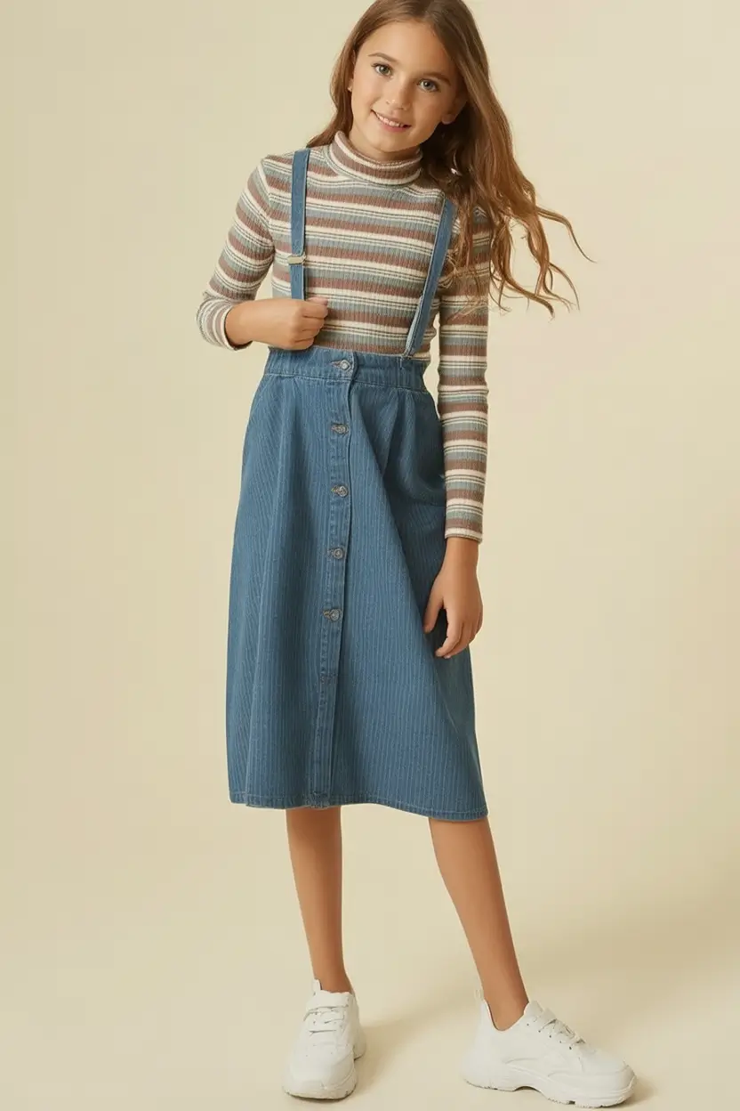 back to school outfits ideas 2025 Retro Revival with School-Chic