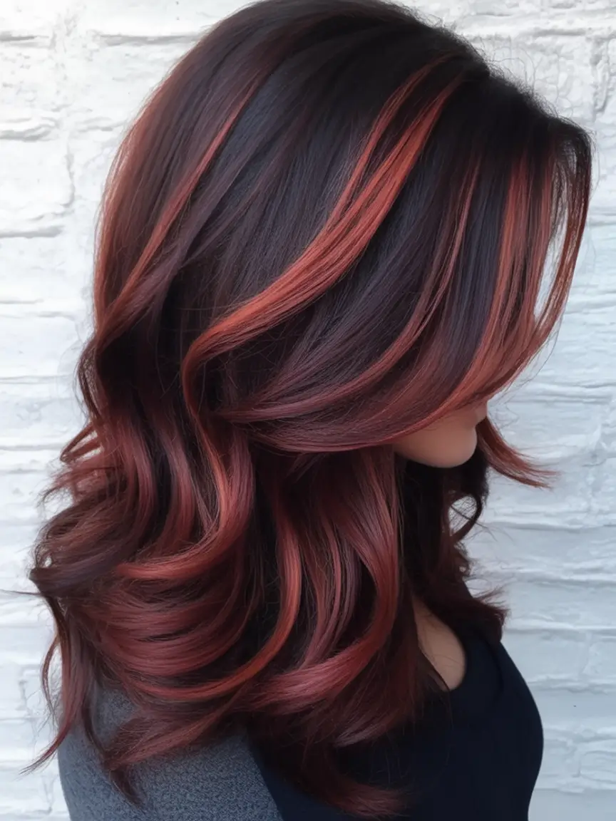 Best Fall Brown Hair Colors to Try in 2025 Mahogany Ribbon Layers with Volume