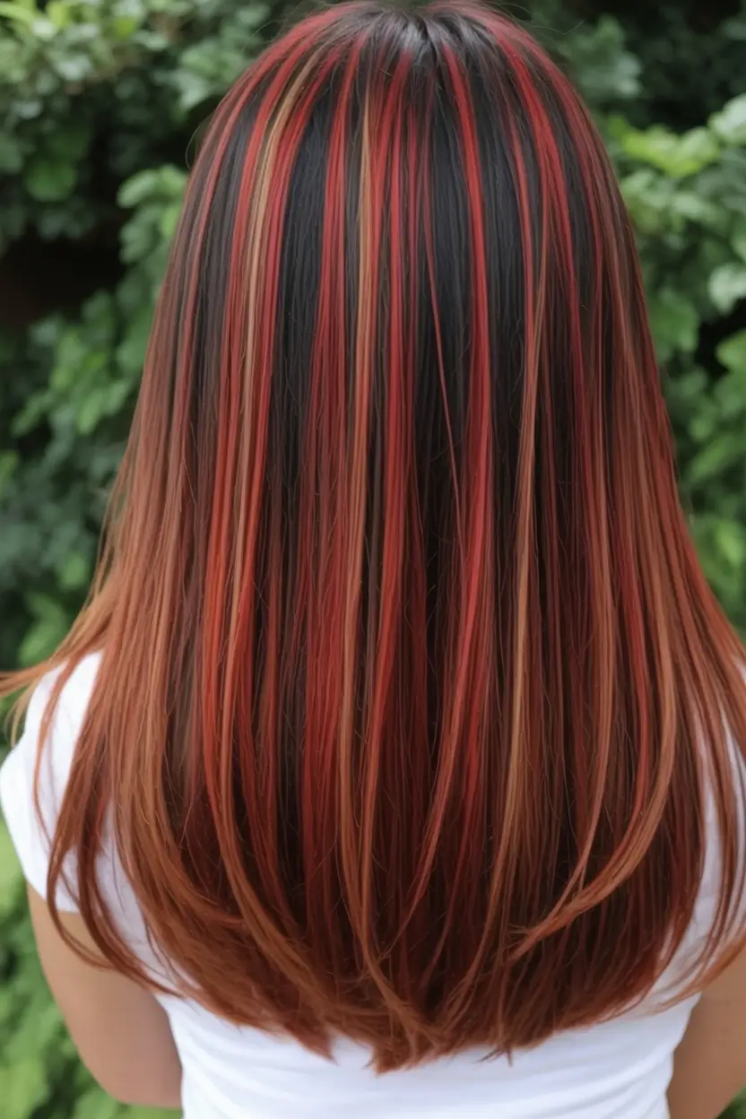 Best Fall Brown Hair Colors to Try in 2025 Straight Multitone Highlights for Maximum Contrast