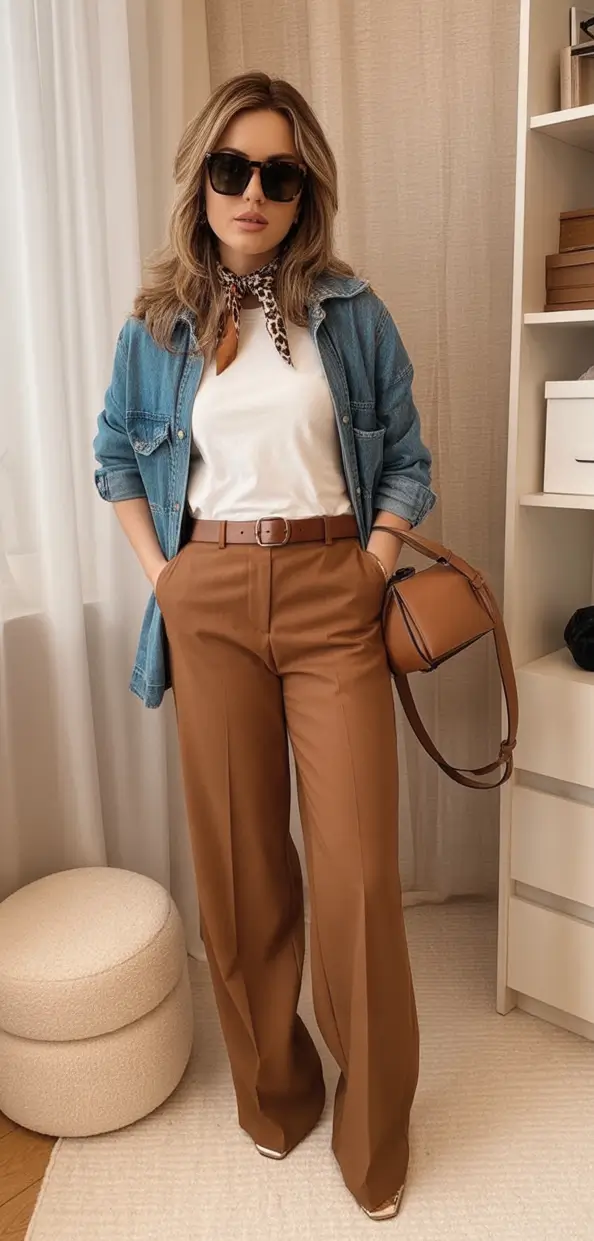 Business casual outfits ideas for fall 2025 Coffee-Toned Confidence