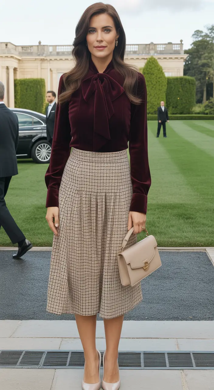 Business casual outfits ideas for fall 2025 Velvet Elegance for Autumn Days