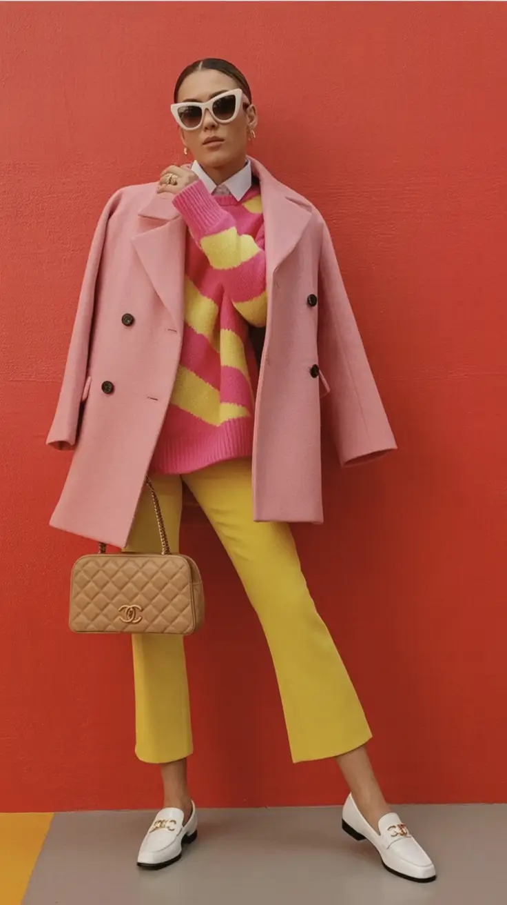 Cozy & Chic Fall outfits Ideas to Try in 2025 Colorblock Candy With Couture Attitude