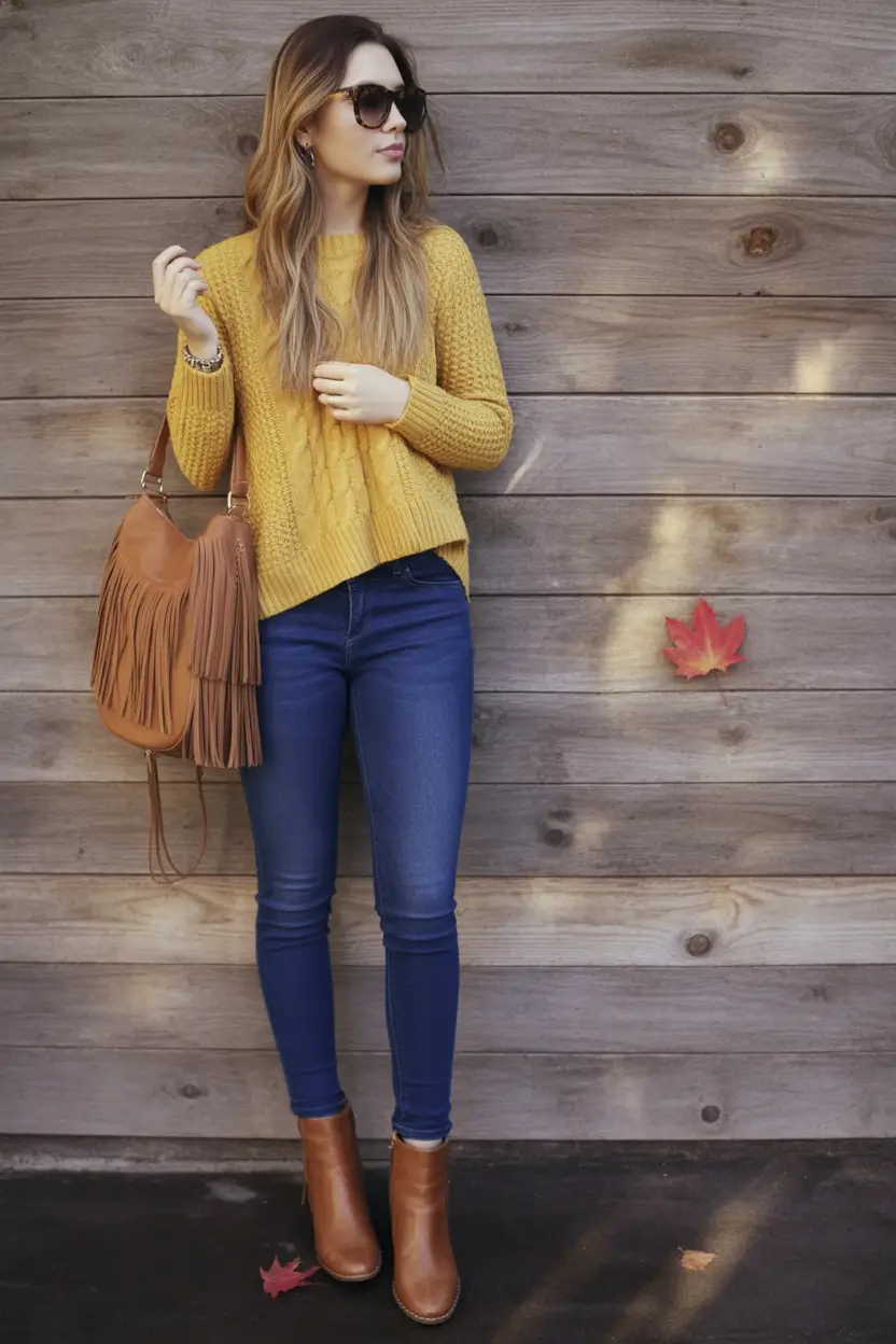 Cozy & Chic Fall outfits Ideas to Try in 2025 Golden Hour Casual for Brisk Days