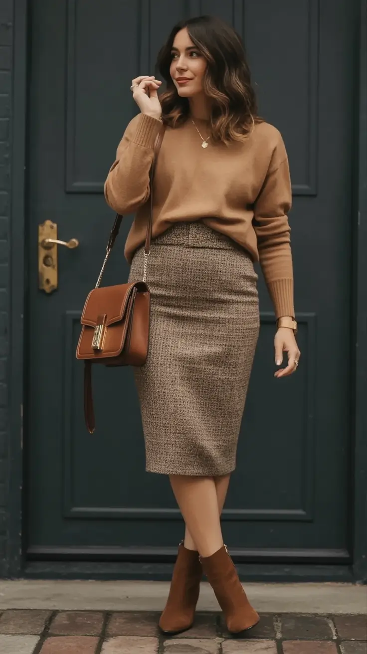 Cozy & Chic Fall outfits Ideas to Try in 2025 Chocolate Spice Meets Vintage Smart