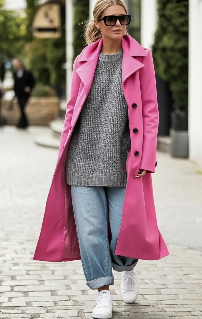 Cozy & Chic Fall outfits Ideas to Try in 2025 Bubblegum Bold For Chilly Mornings
