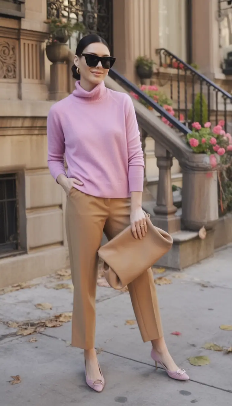 Cozy & Chic Fall outfits Ideas to Try in 2025 Blush And Camel For Quiet Power