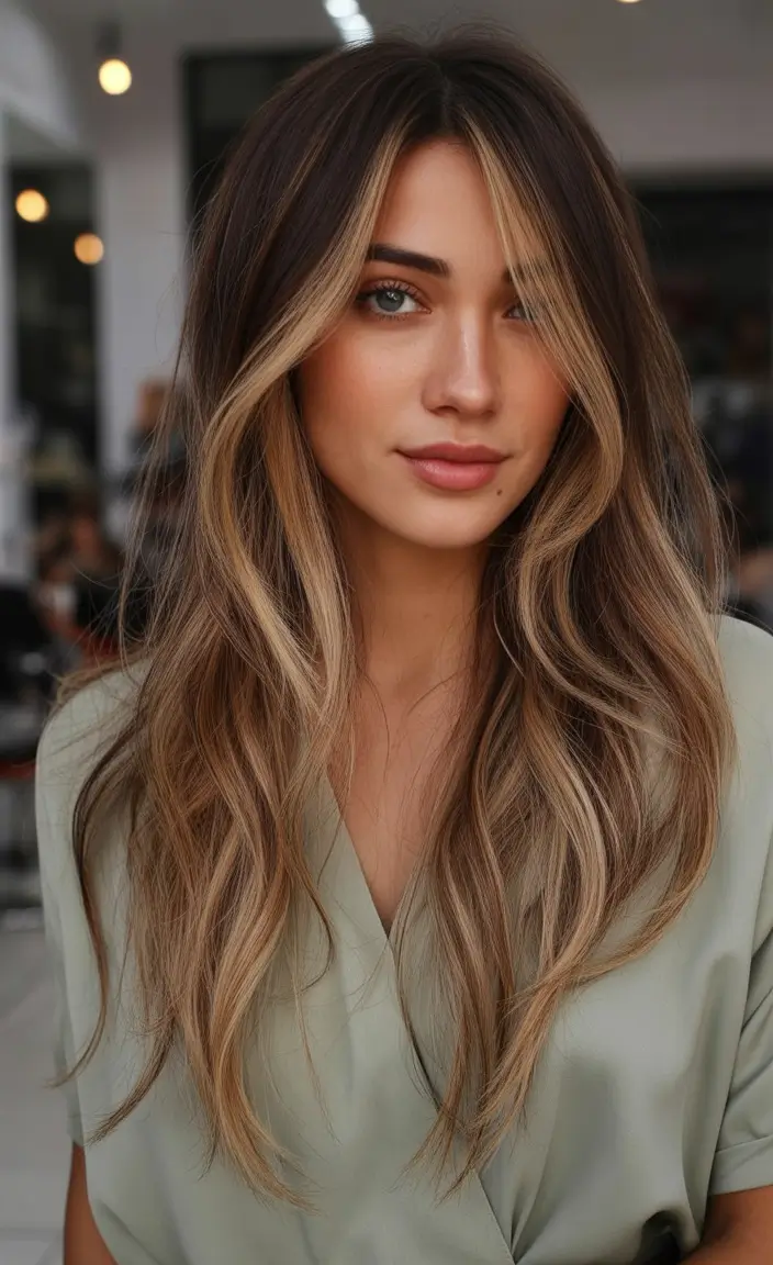 Golden Fall Hair Color for Blondes in 2025 Golden Money Piece on Sunkissed Waves