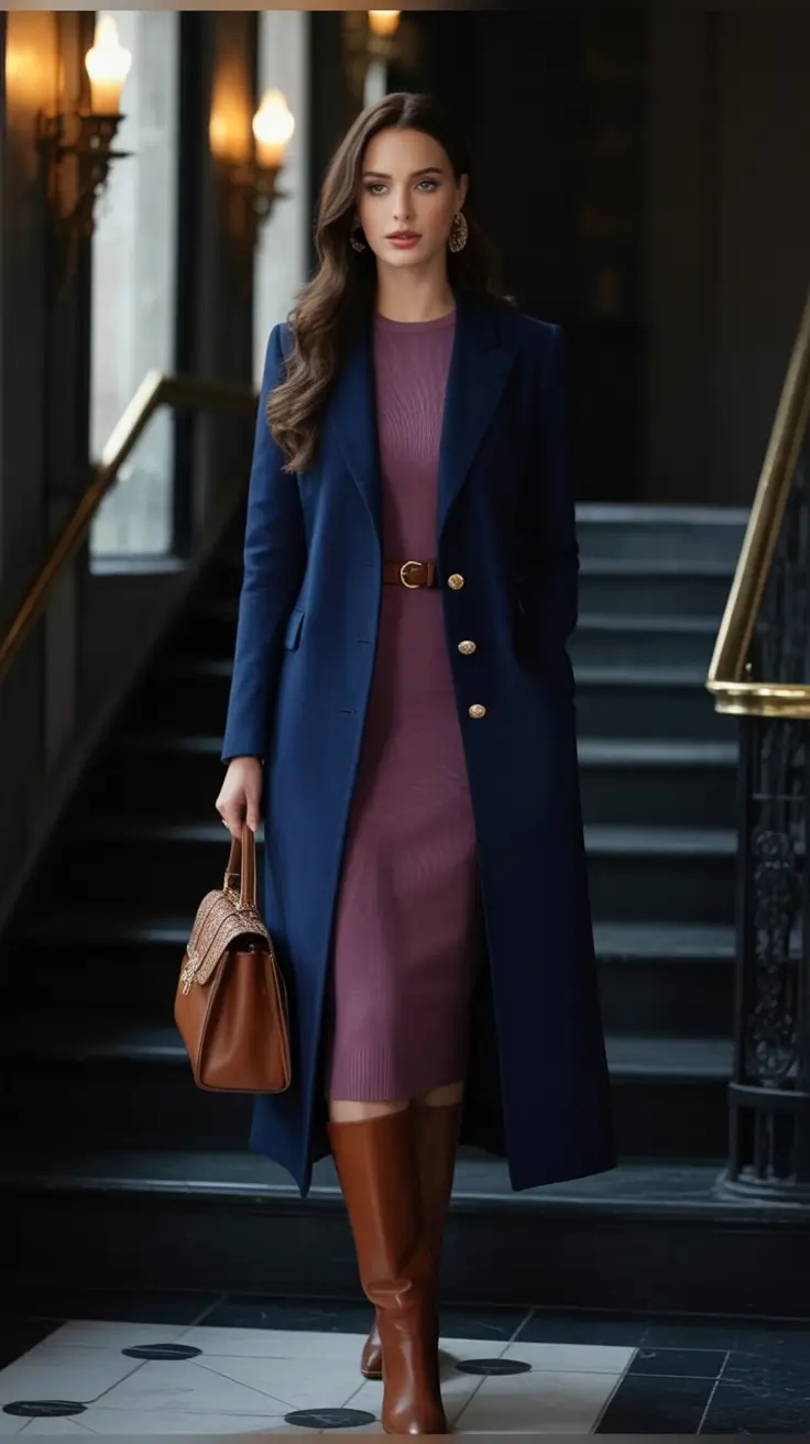 Easy and stylish fall outfits in 2025 Boardroom Chic with a Wine Twist