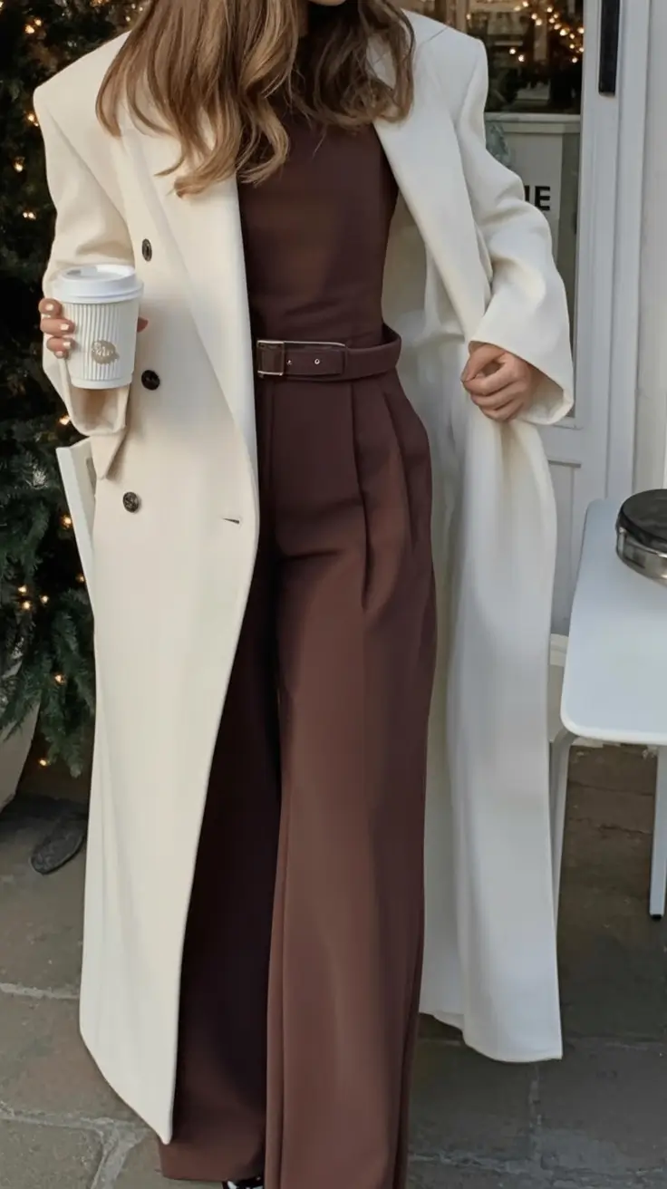 Easy and stylish fall outfits in 2025 Latte Luxe Meets Minimal Mood