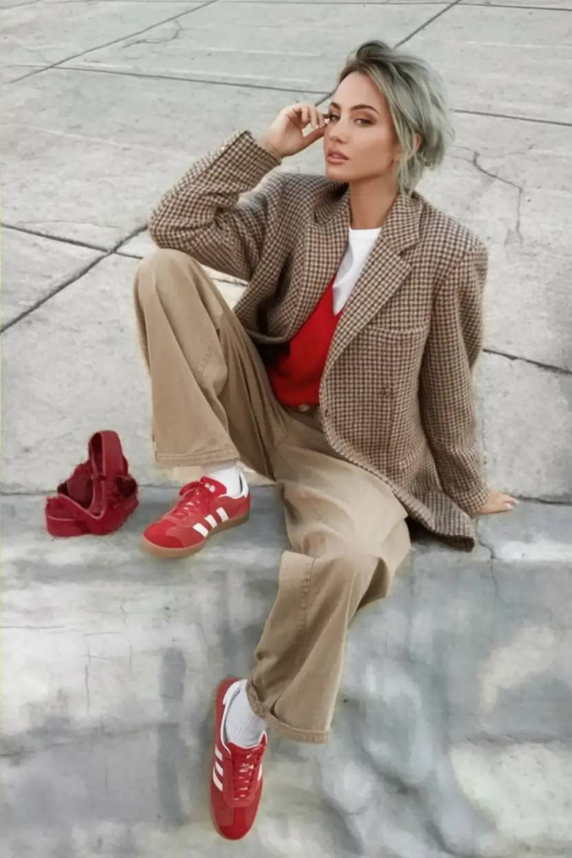 Easy and stylish fall outfits in 2025 Varsity Cool with a Tomboy Twist