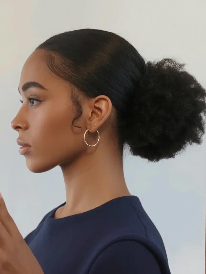 end of summer hairstyles ideas 2025 Low Textured Bun with Polished Edges