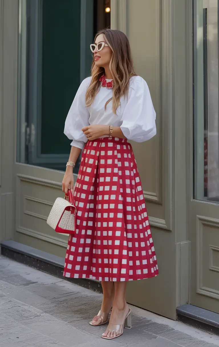 end of summer outfits ideas 2025 Structured Sophisticate with a Wink