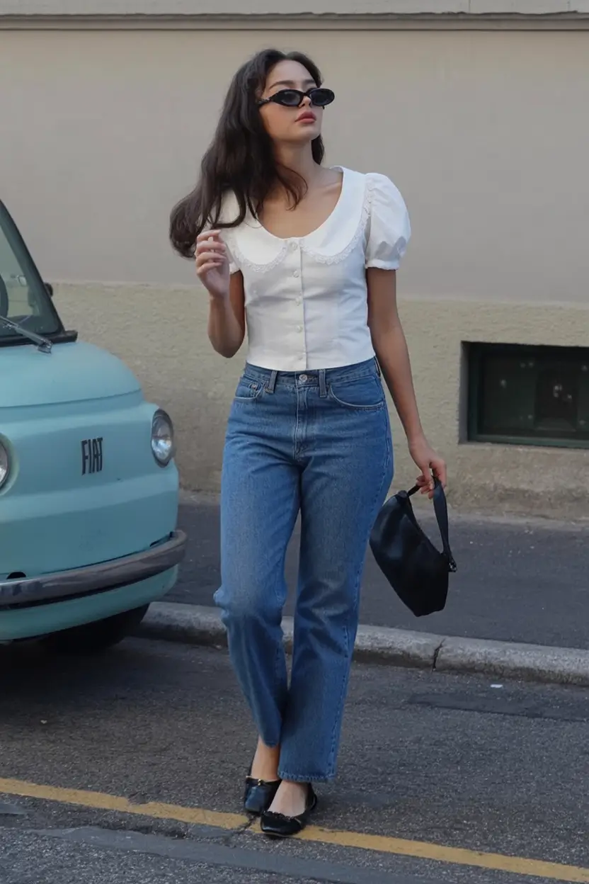 end of summer outfits ideas 2025 Vintage Denim Done Right