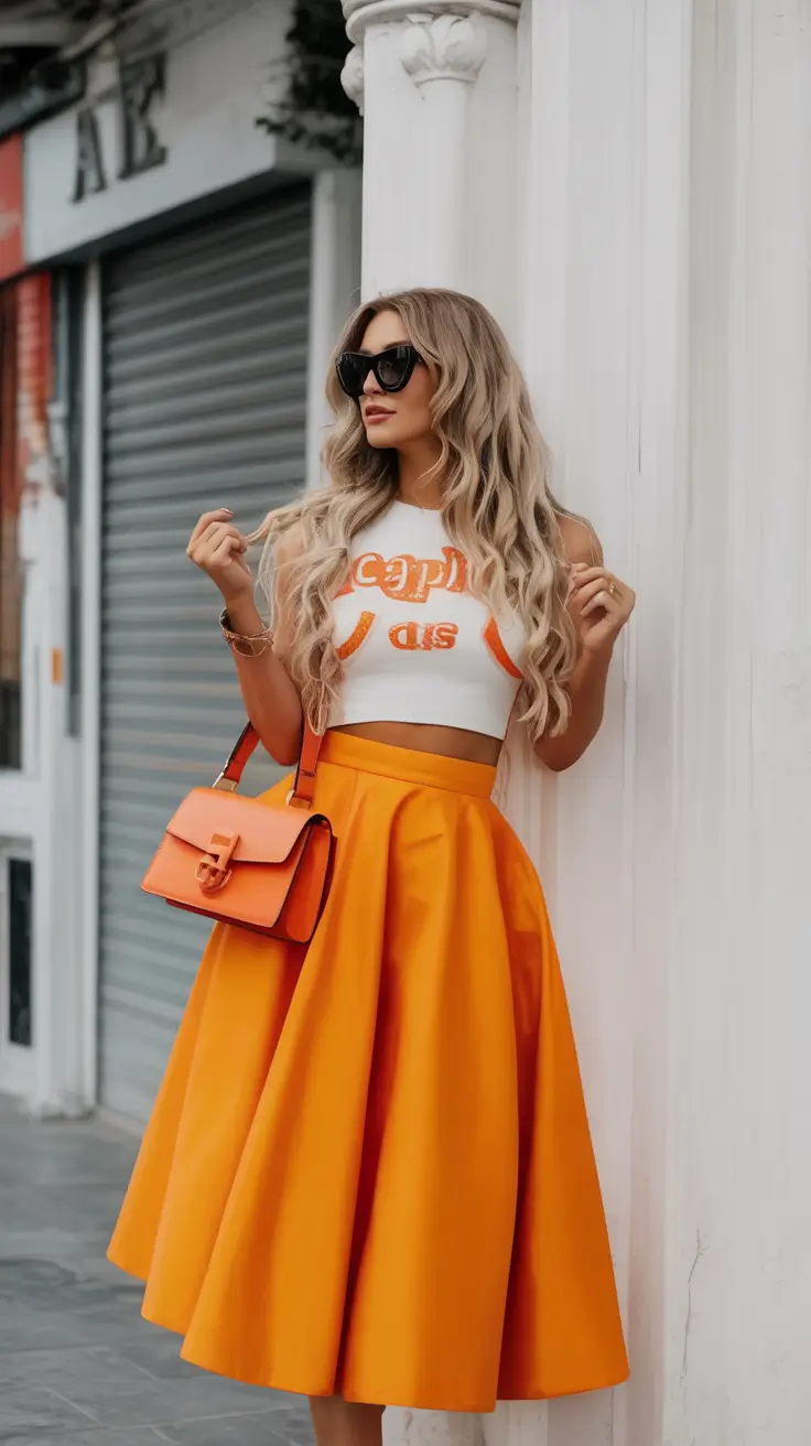 end of summer outfits ideas 2025 Sun-Soaked Citrus Spin