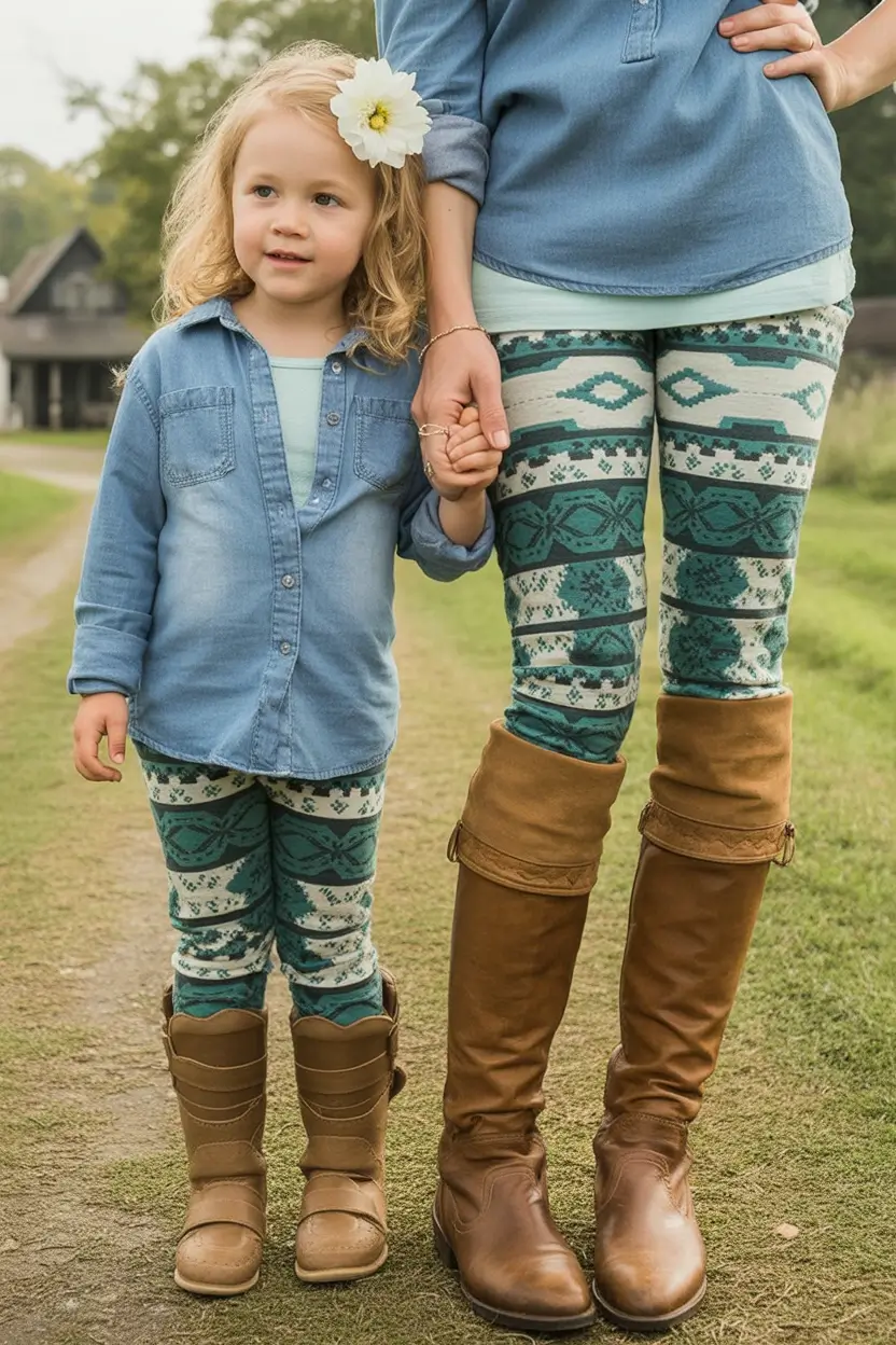 Fall 2025 Family Photo outfits Inspo 2025 Folk Prints & Denim Dreams
