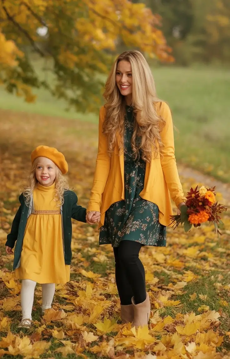 Fall 2025 Family Photo outfits Inspo 2025 Sunshine And Forest Florals