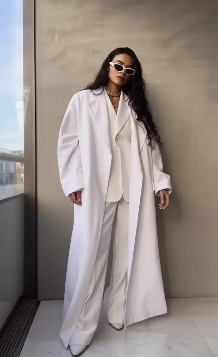 Fall 2025 Fashion Inspiration for Stylish Women Clean Slate The All-White Monochrome