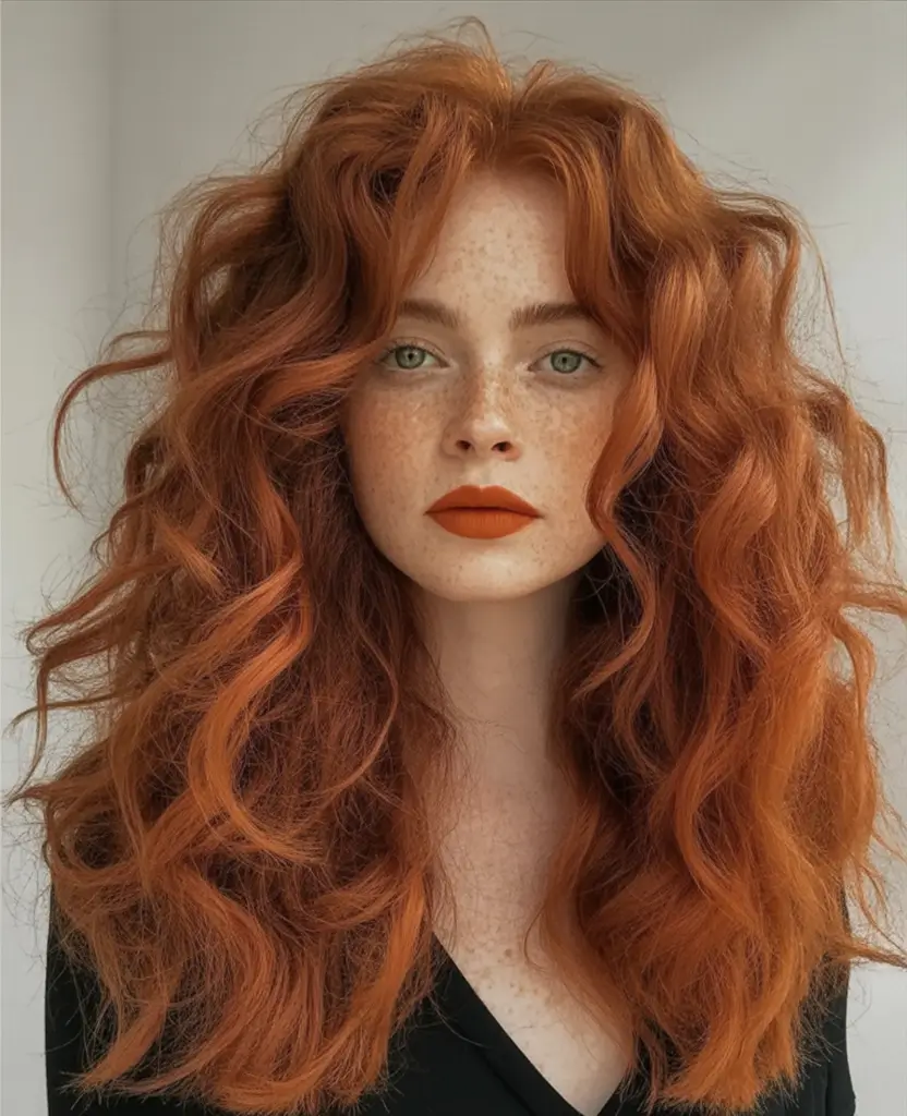Fall Red Hair Color Ideas for Redheads in 2025 Classic Copper with Vintage Waves