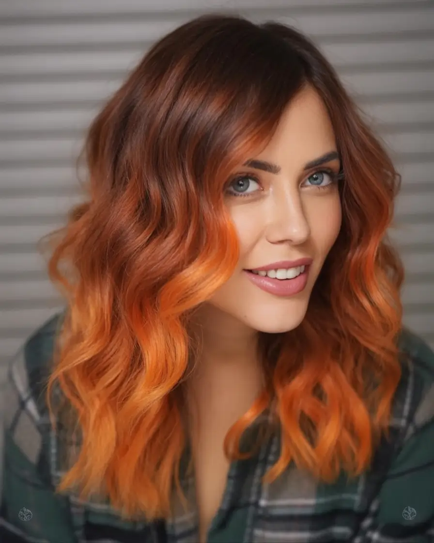Fall Red Hair Color Ideas for Redheads in 2025 Sun-Kissed Ginger Melt