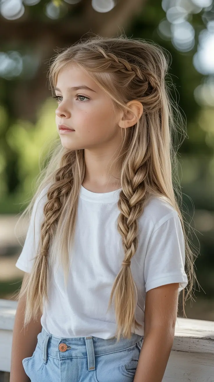 first day of school hairstyles ideas 2025 Boho Braids with Natural Volume
