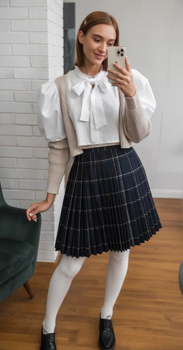 first day of school outfits ideas 2025 Modern Prep School Revival