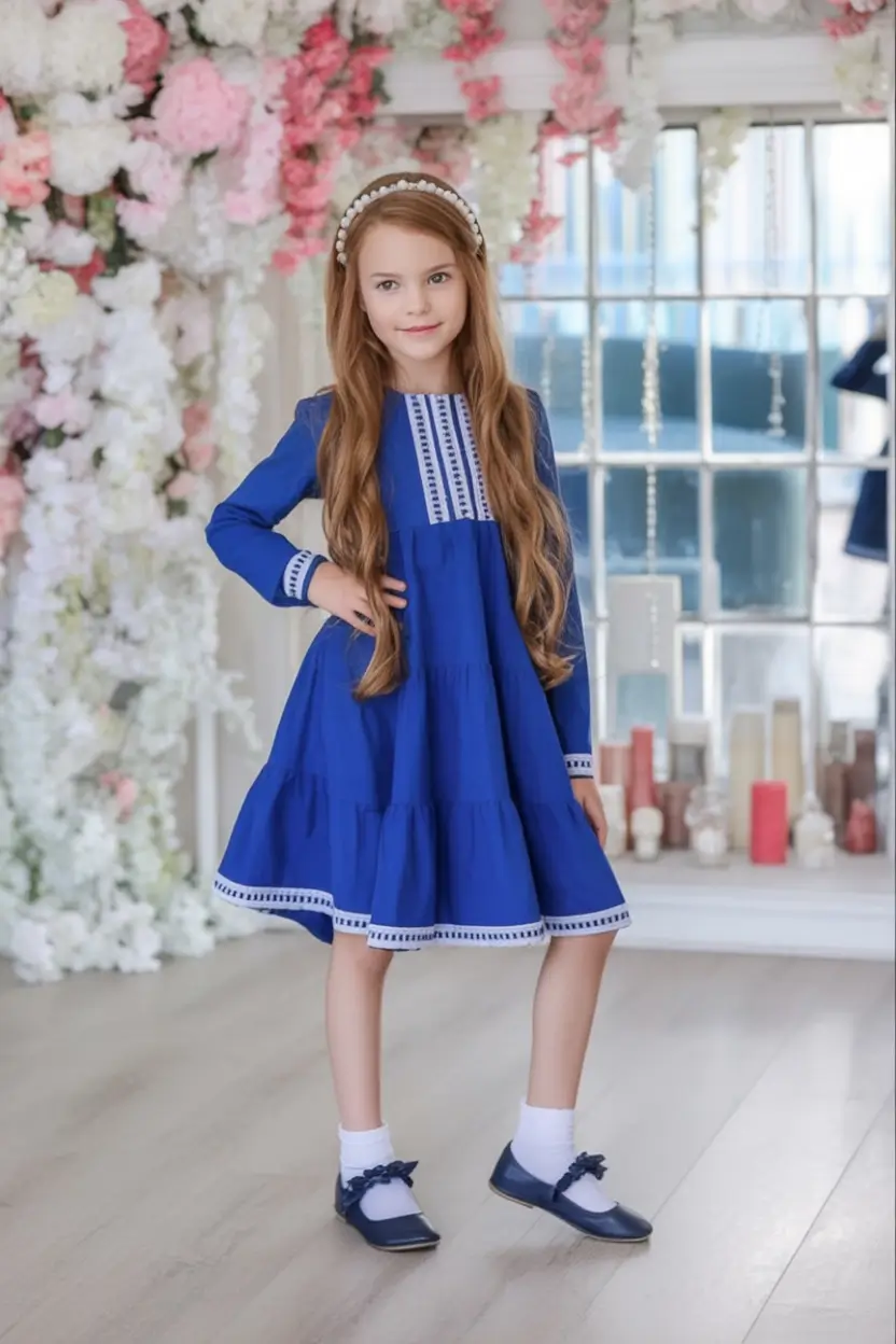 first day of school outfits ideas 2025 Polished Blue for Little Fashion Icons