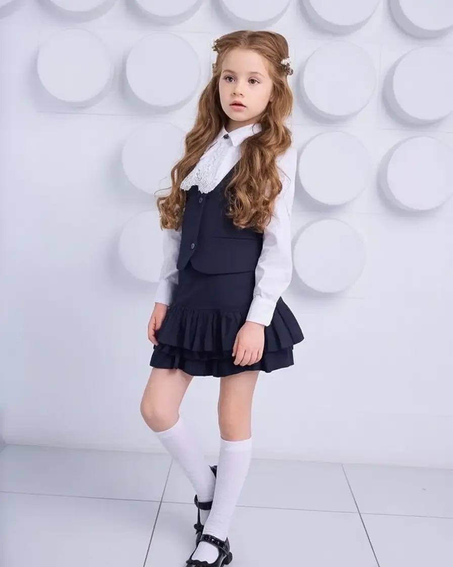 first day of school outfits ideas 2025 Textbook Princess with Layered Ruffles