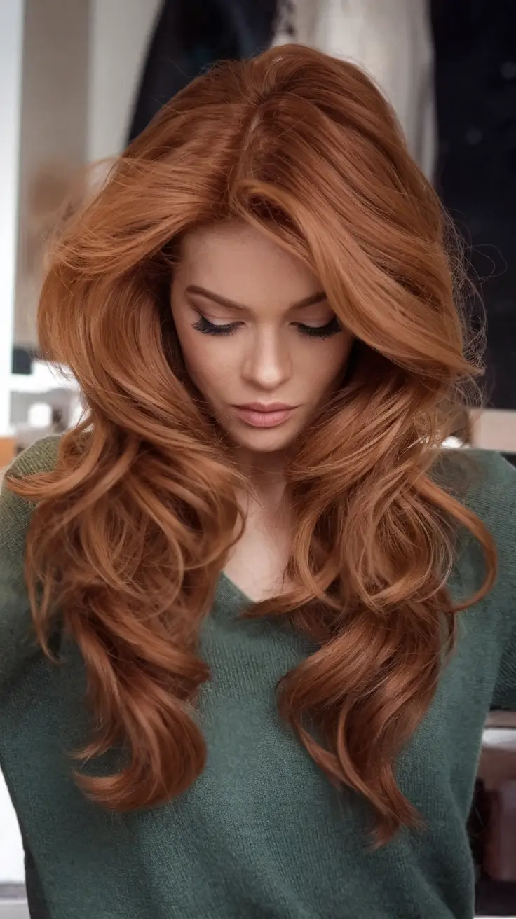 Fresh Haircuts to Try in August 2025 Copper Waves With Bombshell Volume