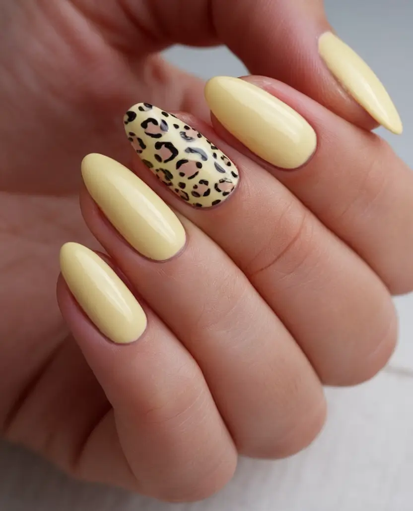 Fun Nail Color Ideas for August 2025 banana cream safari