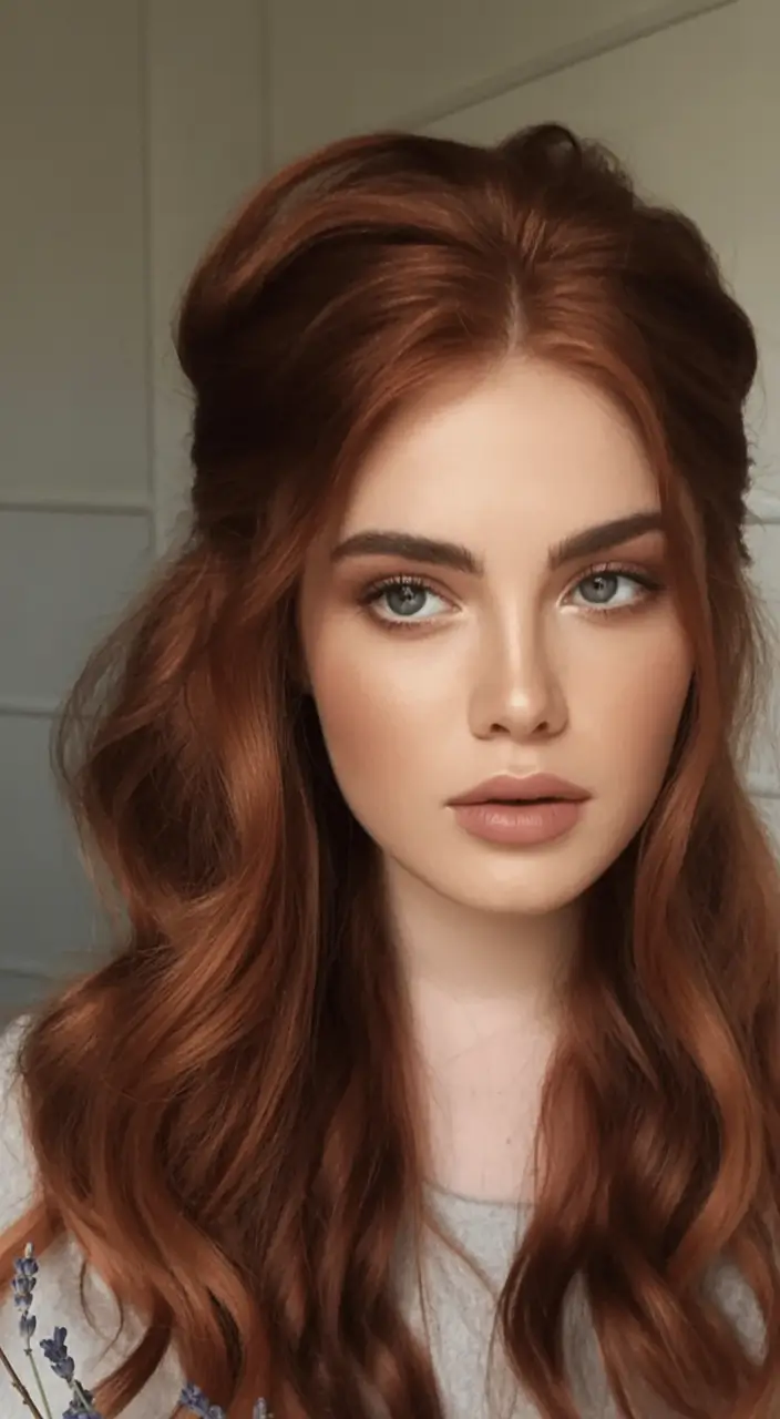 Hair Color Inspo for August 2025 Vintage Copper Glam