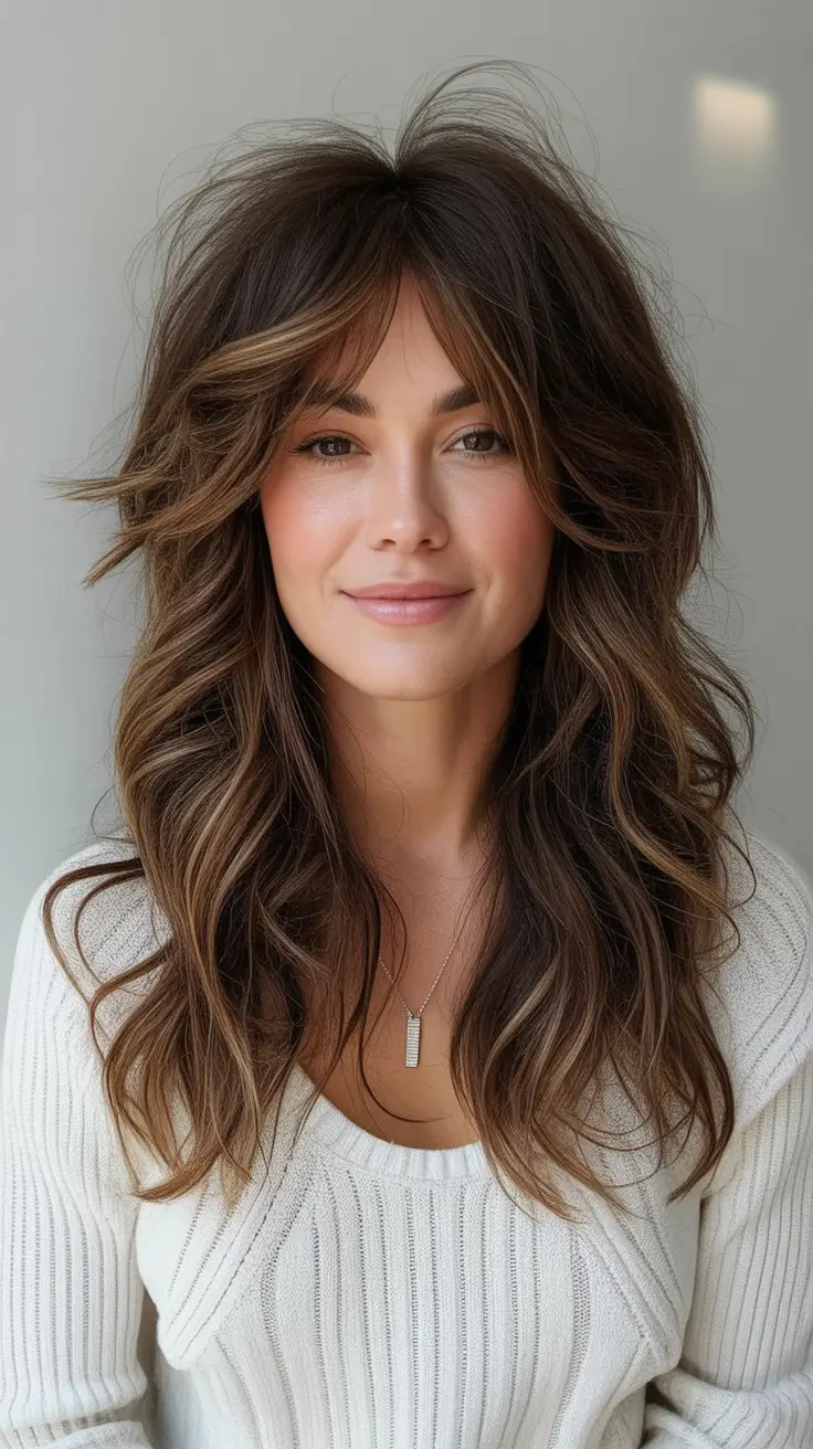 Hair Color Inspo for August 2025 Layered Cocoa Curls