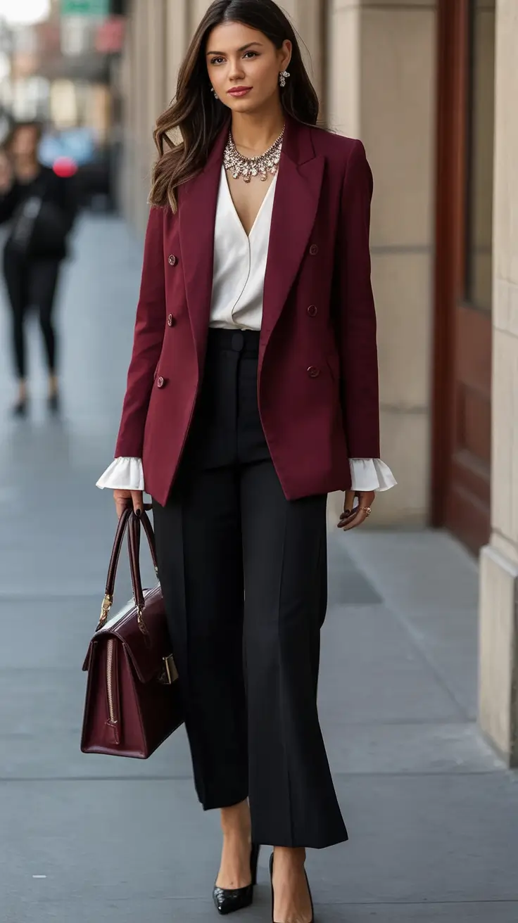 Capsule Wardrobe for Fall 2025 Power in Wine