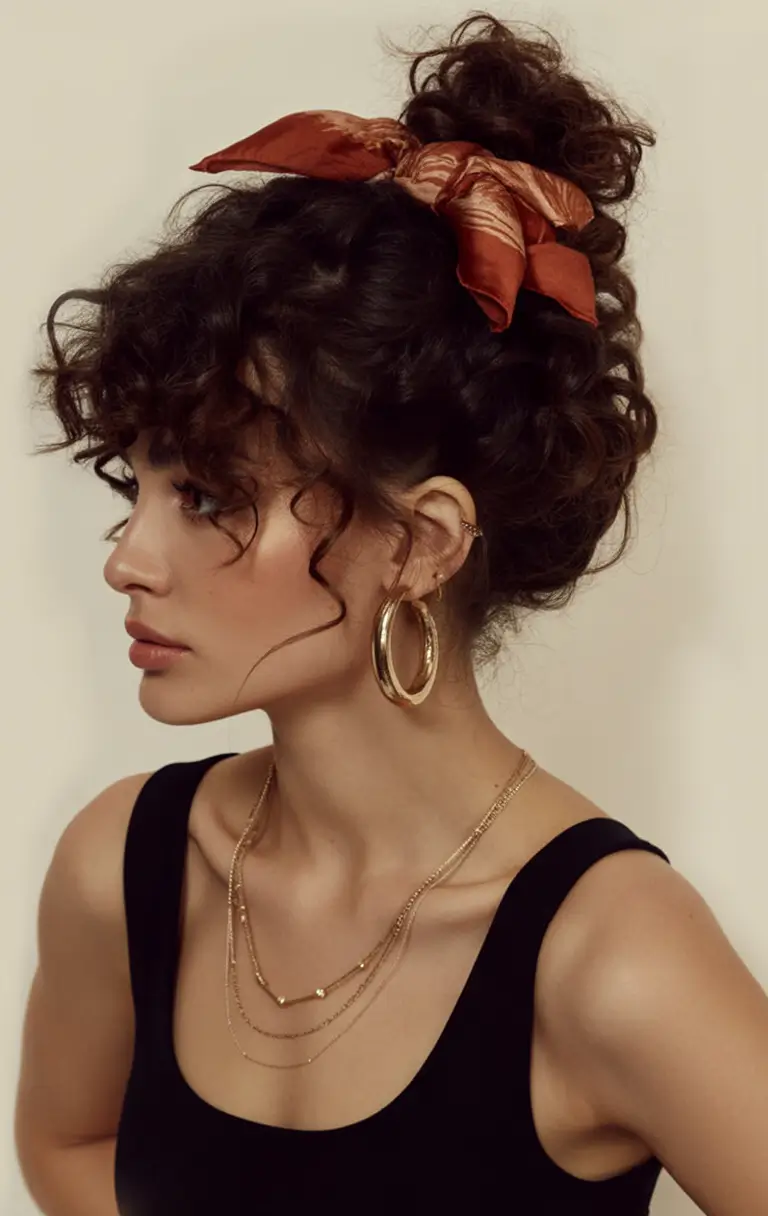 Labor Day Hairstyles Ideas 2025 Coiled Crown Satin Pop