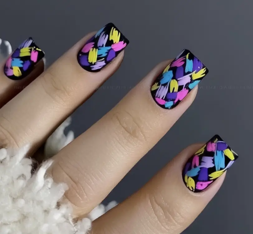 Nail Designs to Try in August 2025 Frosted Blues in Gradient Harmony