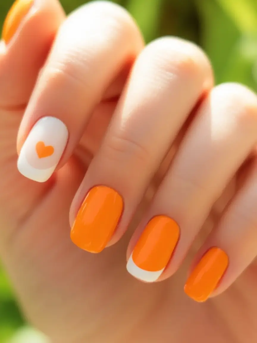 Nail Designs to Try in August 2025 Tangerine Heartbeat