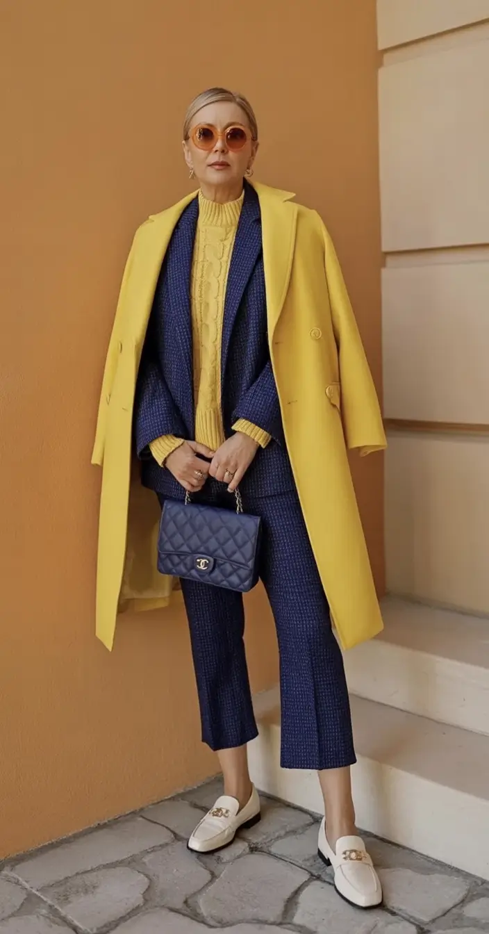 Stylish fall 2025 fashion outfits for women 40+ Primary Color Perfection