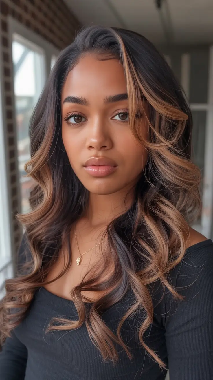 Top Hair Colors for Black Women This Fall 2025 Caramel Highlights for the Layered Luxe Life