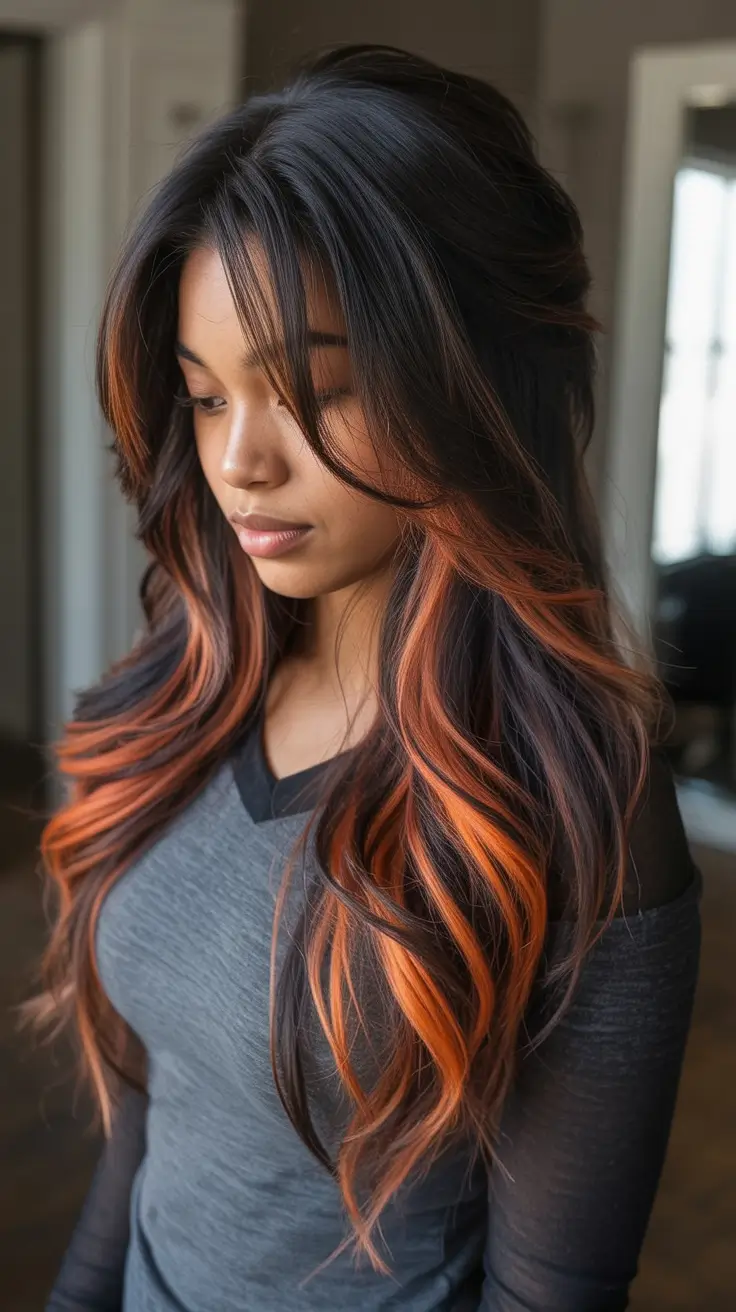 Top Hair Colors for Black Women This Fall 2025 Fiery Cinnamon Layers