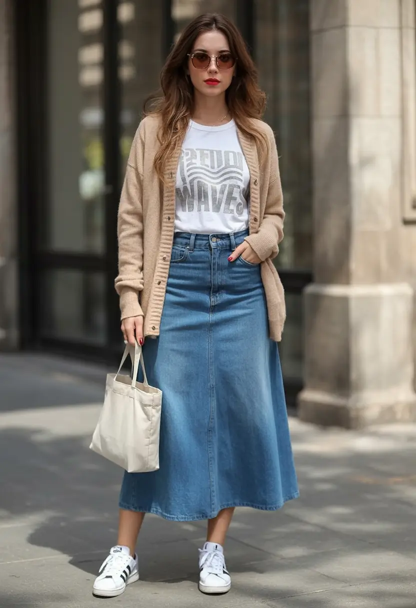 Transitional summer to fall outfits 2025 Weekend Denim Reimagined