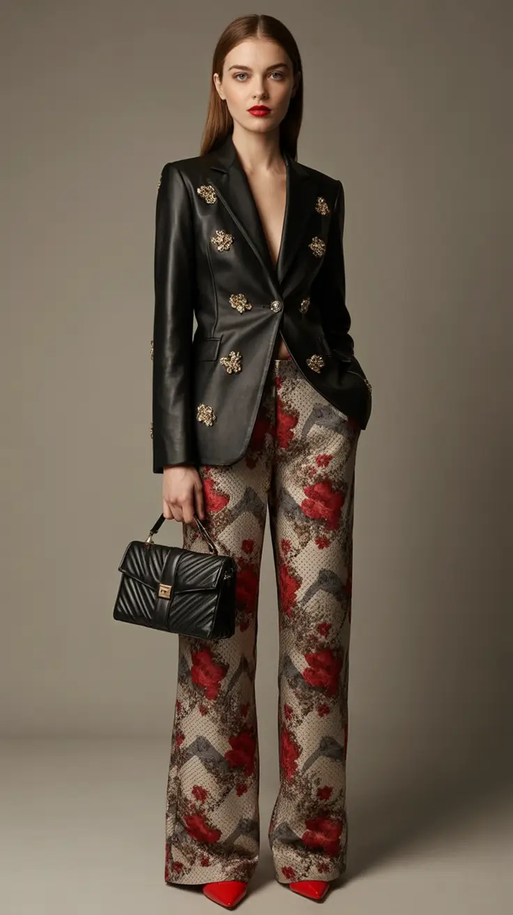 Transitional summer to fall outfits 2025 Ornate Glam with a Bite