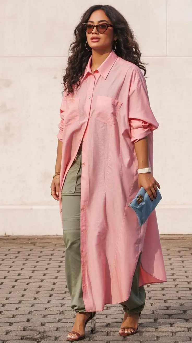 Transitional summer to fall outfits 2025 Utility Softened By Blush