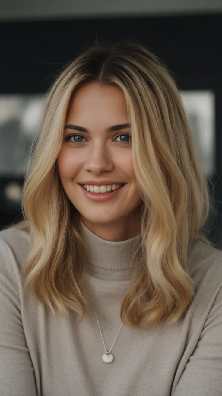 Trending Hair Colors for Fall Season 2025 Soft Gold Elegance