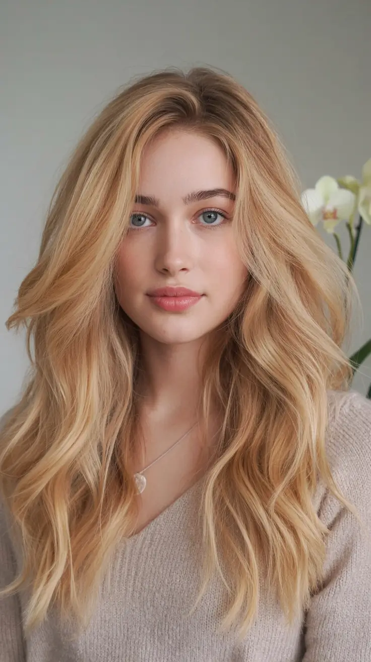 Trending Hair Colors for Fall Season 2025 Buttery Blonde Volume