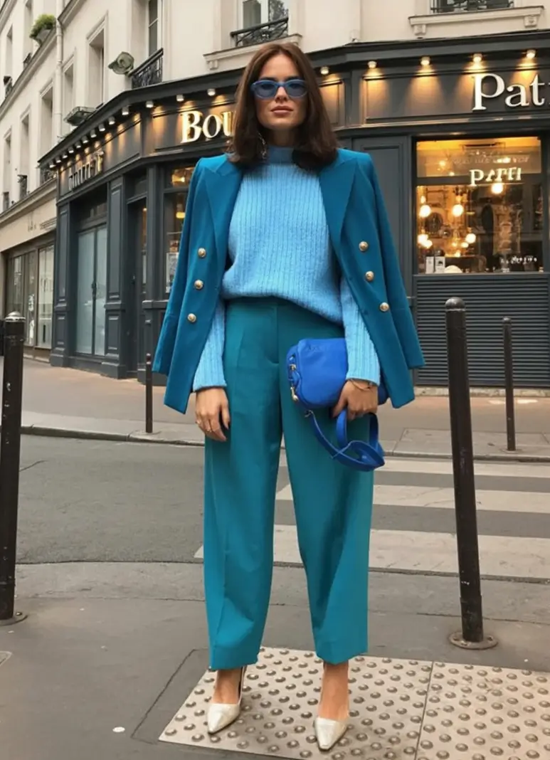 Trendy & Cute Women’s outfits to Rock Fall 2025 True Blue Power Move