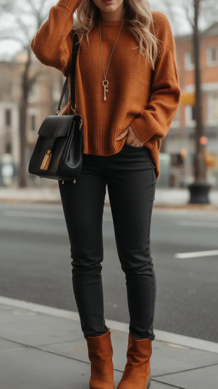 Trendy & Cute Women’s outfits to Rock Fall 2025 Pumpkin Spice Minimalism