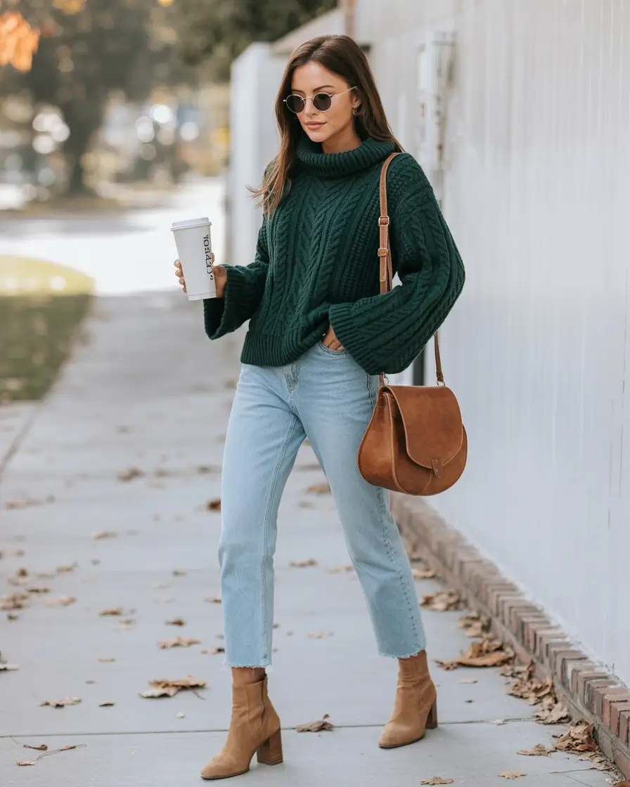 Trendy & Cute Women’s outfits to Rock Fall 2025 Chic Cable-Knit Energy