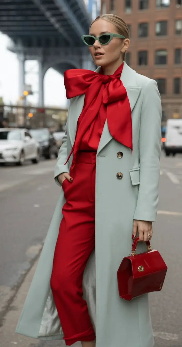 Trendy & Cute Women’s outfits to Rock Fall 2025 Mint to Be with a Cherry Pop