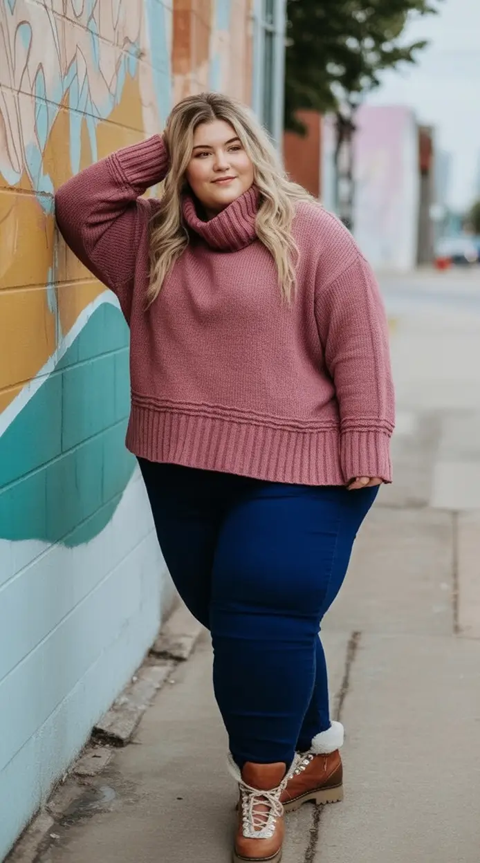 fall plus size outfits Blush & Boots on the Block