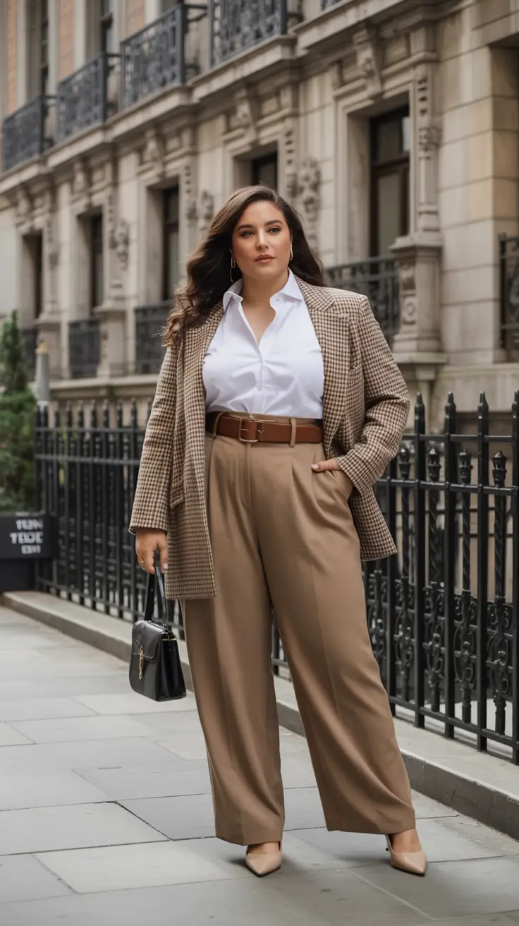 fall plus size outfits Boss Moves in Brown Tones
